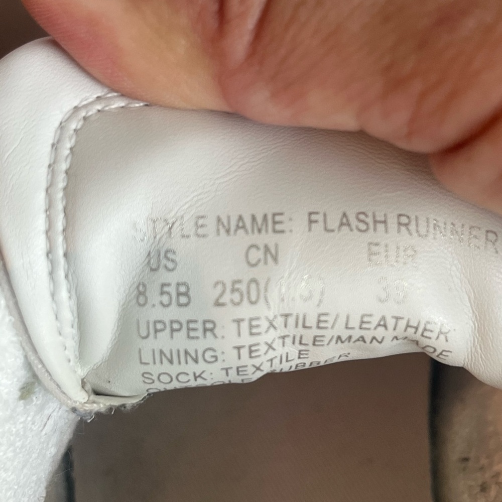 Kate Spade‎ White and Pink Glitter Sneakers - Picture 7 of 7